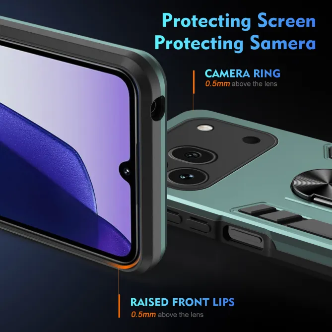 Pack Coque Honor 600 Pro Anneau Support et 2 Verres Trempés