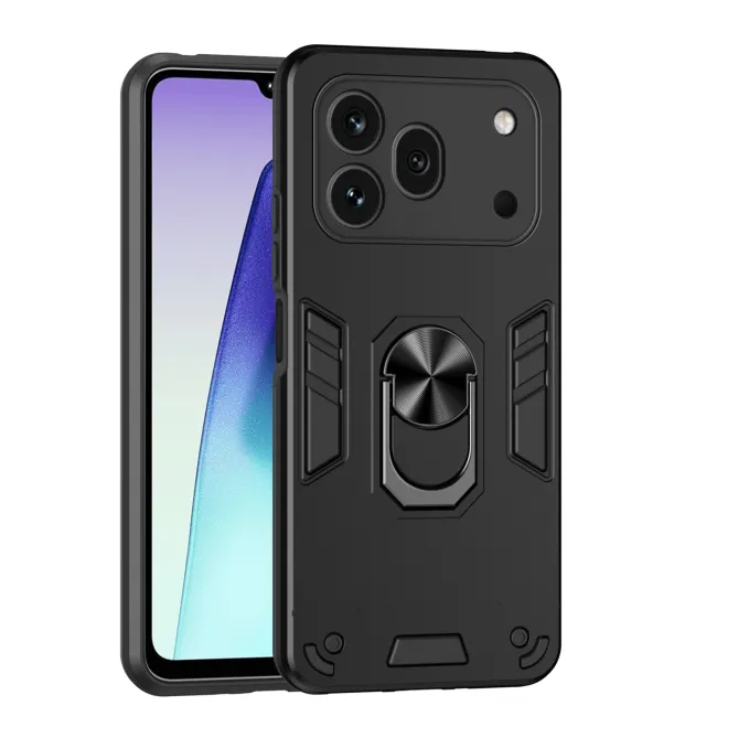 Pack Coque Honor 600 Pro Anneau Support et 2 Verres Trempés