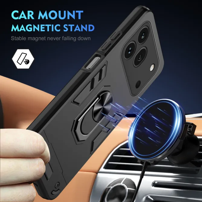 Pack Coque Honor 600 Pro Anneau Support et 2 Verres Trempés