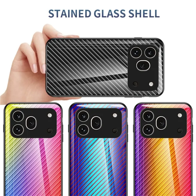 Coque Honor 600 Pro Verre Trempé Design Fibre de Carbone