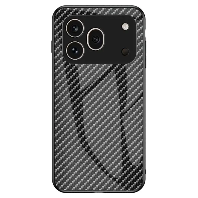 Coque Honor 600 Pro Verre Trempé Design Fibre de Carbone
