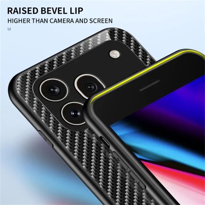 Coque Honor 600 Pro Verre Trempé Design Fibre de Carbone