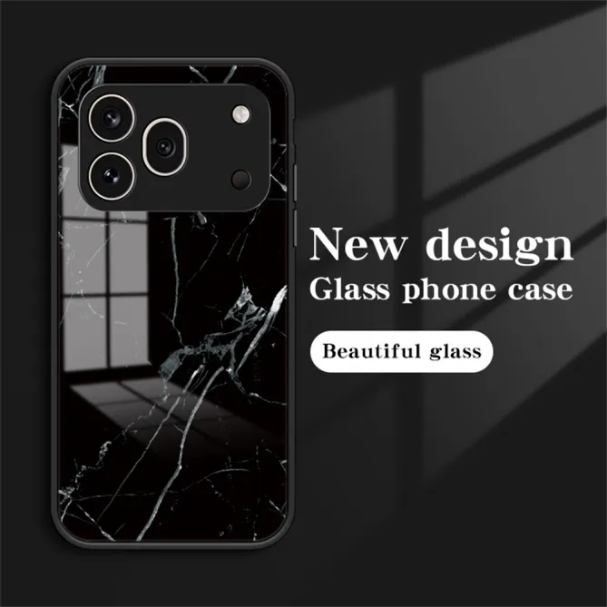 Coque Honor 600 Pro Verre Trempé Effet Marbre Blanc