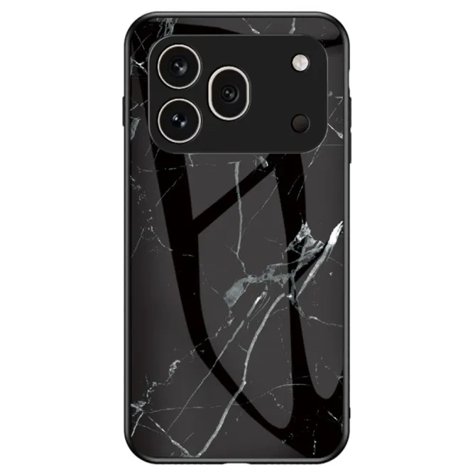 Coque Honor 600 Pro Verre Trempé Marbre Noir