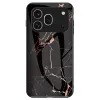 Coque Honor 600 Pro Verre Trempé Marbre Noir et Or Rose