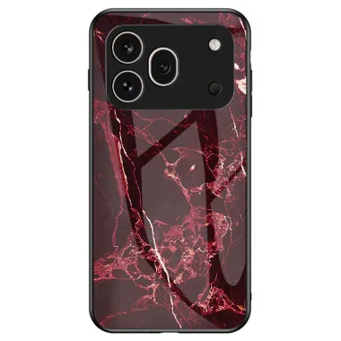 Coque Honor 600 Pro Verre Trempé Marbre Rouge Bordeaux