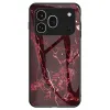 Coque Honor 600 Pro Verre Trempé Marbre Rouge Bordeaux