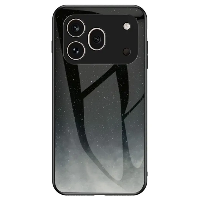 Coque Honor 600 Pro Verre Trempé Ciel Étoilé Noir et Gris