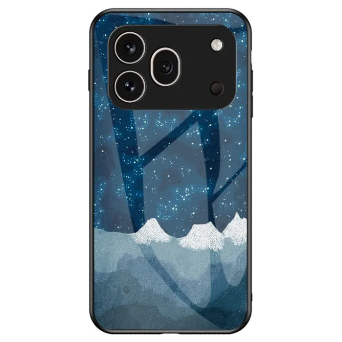 Coque Honor 600 Pro Verre Trempé Montagnes Enneigées Nuit Étoilée