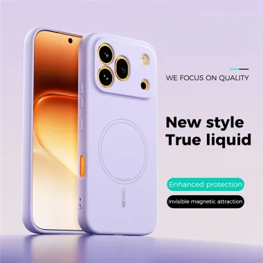 Coque Honor 600 Pro Silicone Liquide Magnétique