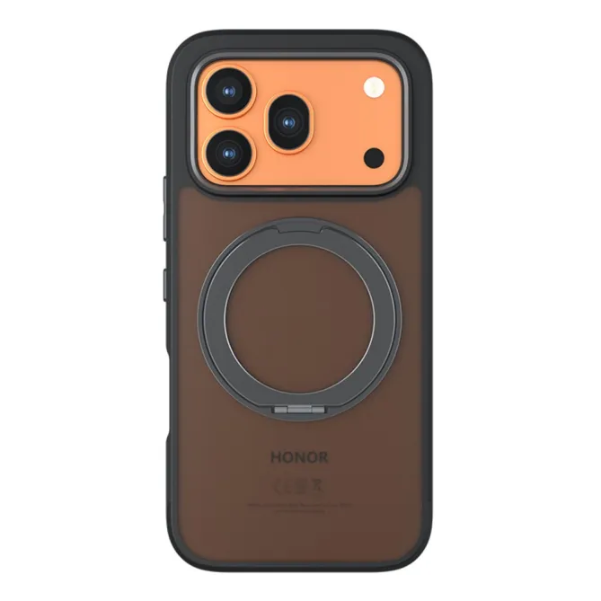 Coque Honor 600 / 600 Pro Magnétique Ring Support Semi-Transparente