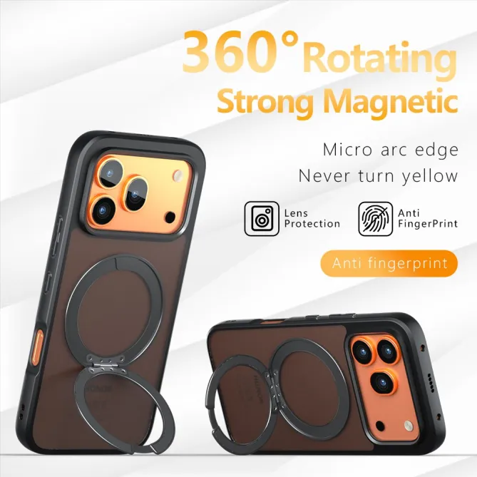 Coque Honor 600 / 600 Pro Magnétique Ring Support Semi-Transparente