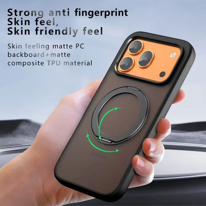 Coque Honor 600 / 600 Pro Magnétique Ring Support Semi-Transparente