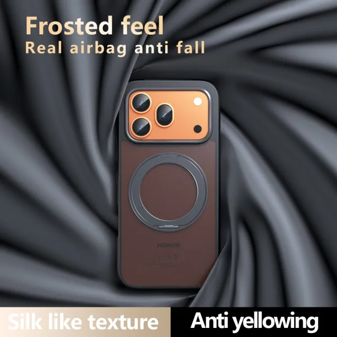 Coque Honor 600 / 600 Pro Magnétique Ring Support Semi-Transparente