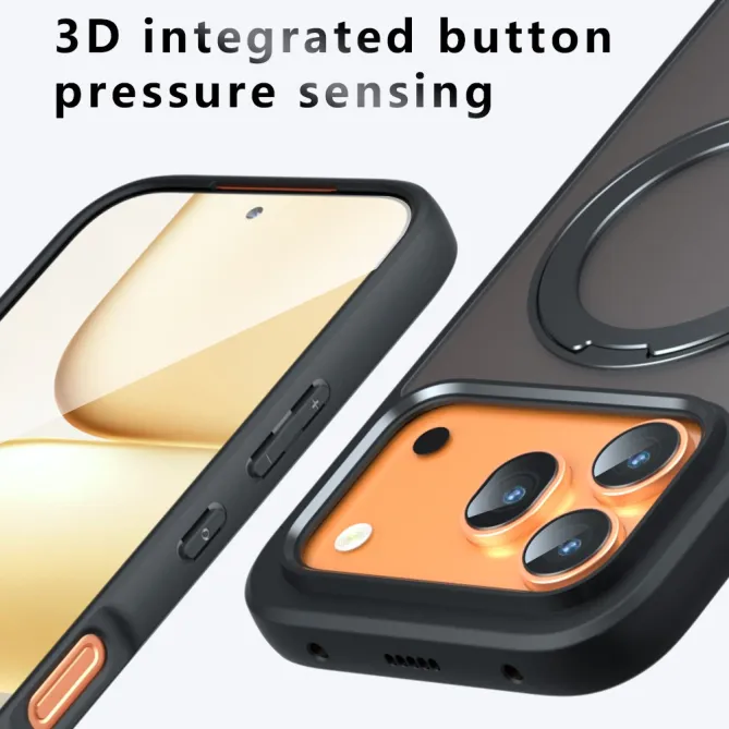 Coque Honor 600 / 600 Pro Magnétique Ring Support Semi-Transparente