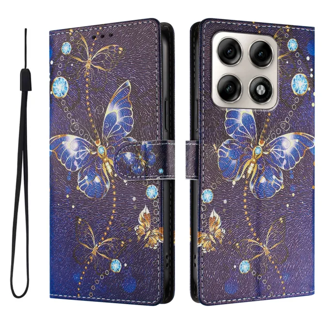 Housse Motorola Edge 70 Pro Papillons Dorés