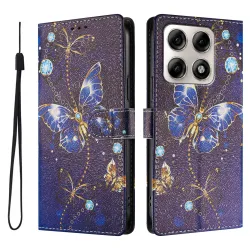 Housse Motorola Edge 70 Pro Papillons Dorés