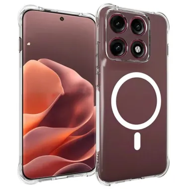 Coque Motorola Edge 70 Pro Transparente Magnétique avec 2 Verres Trempés
