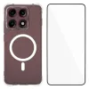 Coque Motorola Edge 70 Pro Transparente Magnétique avec Verre Trempé Inclus