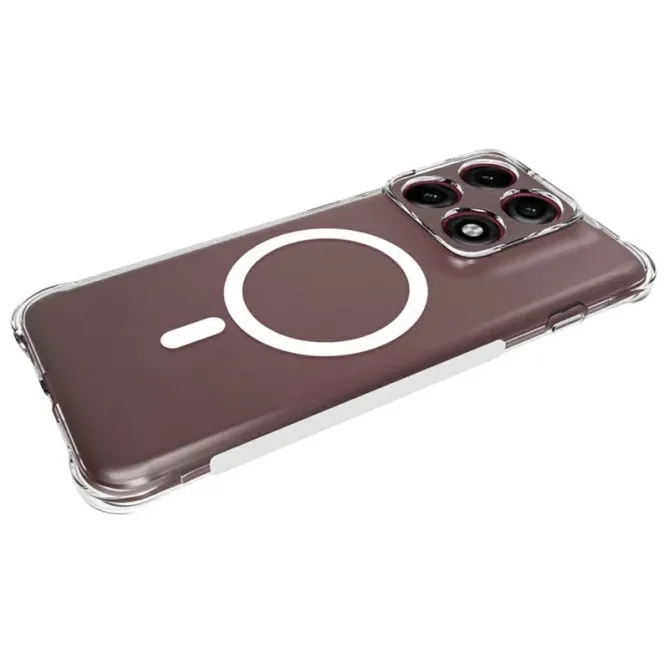 Coque Motorola Edge 70 Pro Transparente Magnétique avec Verre Trempé Inclus