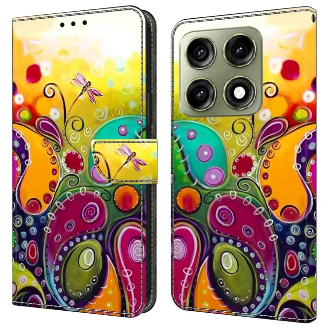 Housse Motorola Edge 70 Pro Libellule Peinture Naïve