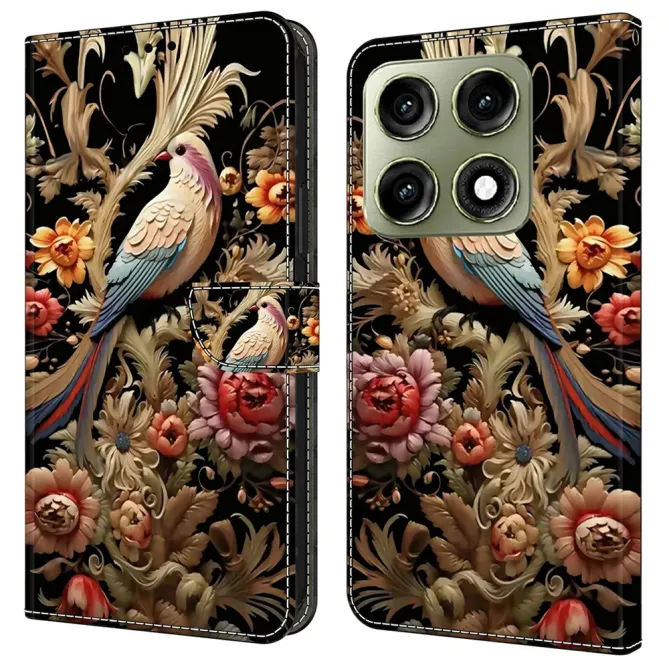 Housse Motorola Edge 70 Pro Oiseau de Paradis Floral