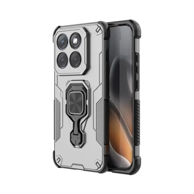 Coque Motorola Edge 70 Pro Armure Anneau Béquille avec Verre Trempé