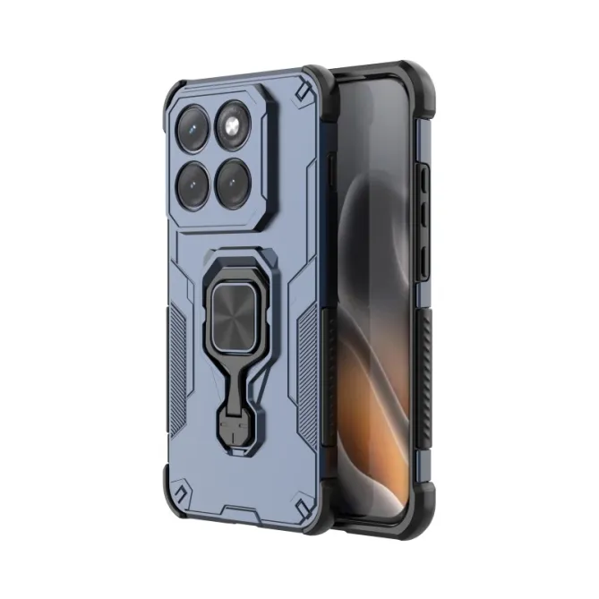 Coque Motorola Edge 70 Pro Armure Anneau Béquille avec Verre Trempé