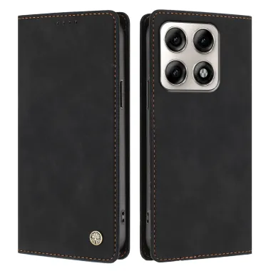 Housse rabat Motorola Edge 70 Pro simili cuir suédé anti-RFID
