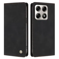 Housse rabat Motorola Edge 70 Pro simili cuir suédé anti-RFID