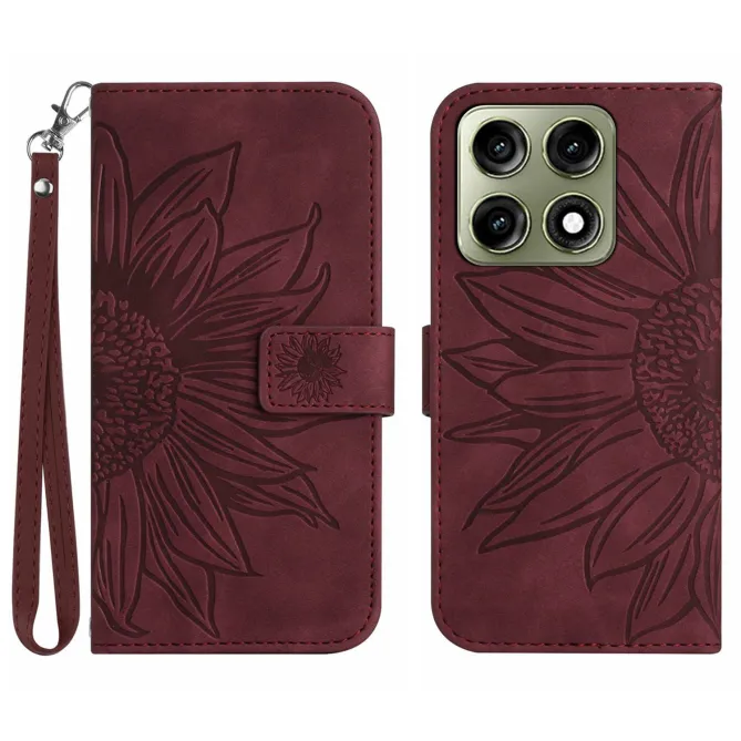 Housse Sunflower à lanière pour Motorola Edge 70 Pro