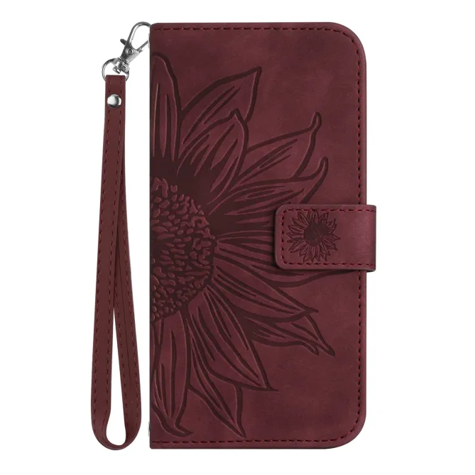 Housse Sunflower à lanière pour Motorola Edge 70 Pro