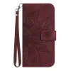 Housse Sunflower à lanière pour Motorola Edge 70 Pro