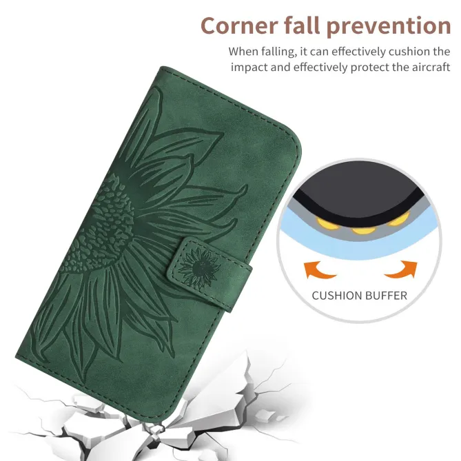 Housse Sunflower à lanière pour Motorola Edge 70 Pro
