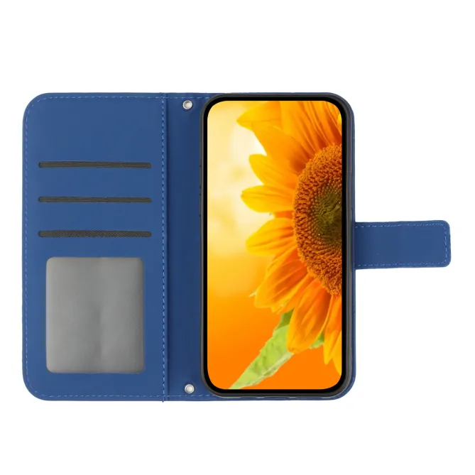 Housse Sunflower à lanière pour Motorola Edge 70 Pro