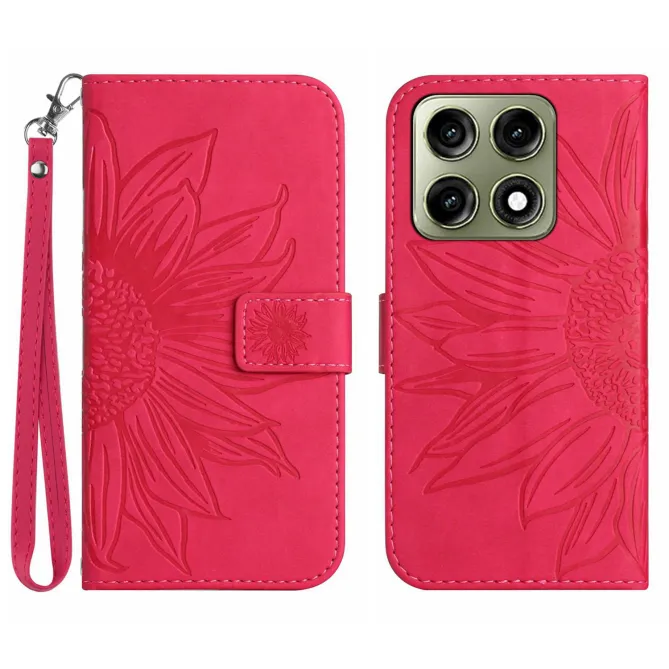 Housse Sunflower à lanière pour Motorola Edge 70 Pro