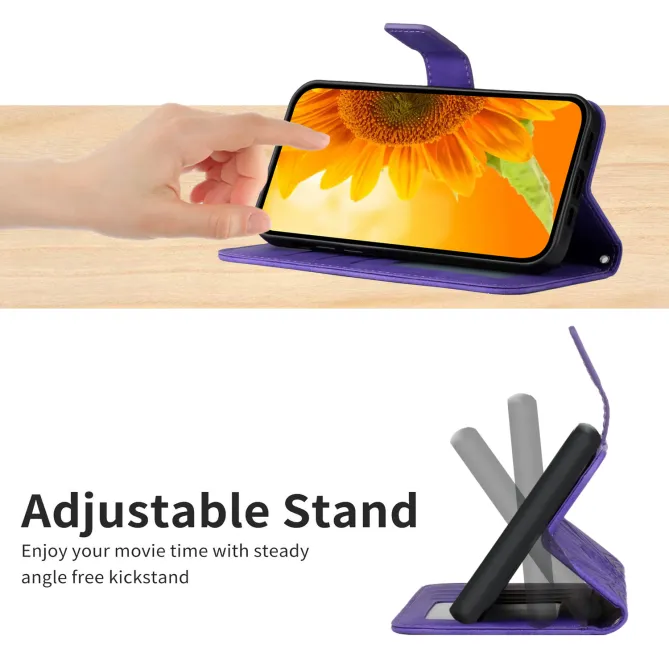 Housse Sunflower à lanière pour Motorola Edge 70 Pro
