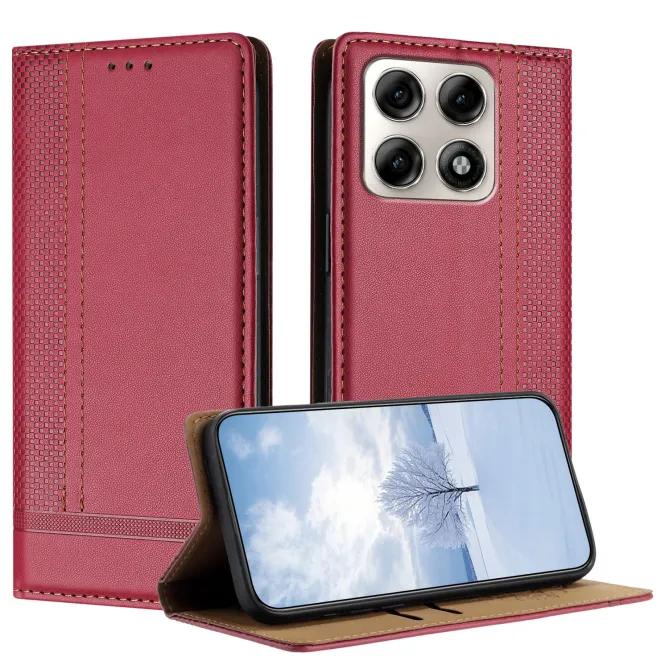 Flip Cover Motorola Edge 70 Pro Coutures avec Porte-Cartes