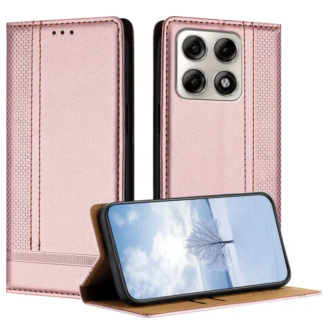 Flip Cover Motorola Edge 70 Pro Coutures avec Porte-Cartes