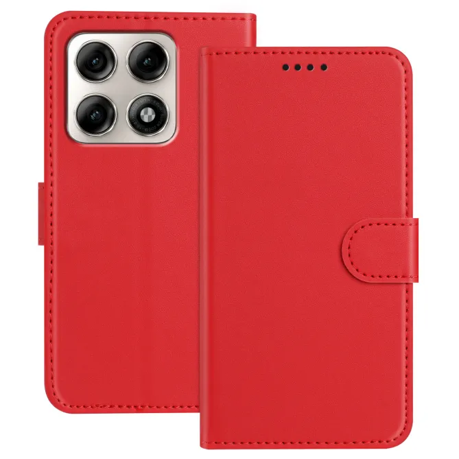 Housse Motorola Edge 70 Pro Effet Cuir avec Couture