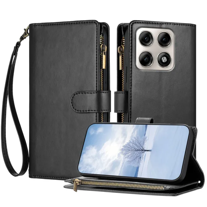 Housse Motorola Edge 70 Pro Zippée Porte-Cartes Simili Cuir