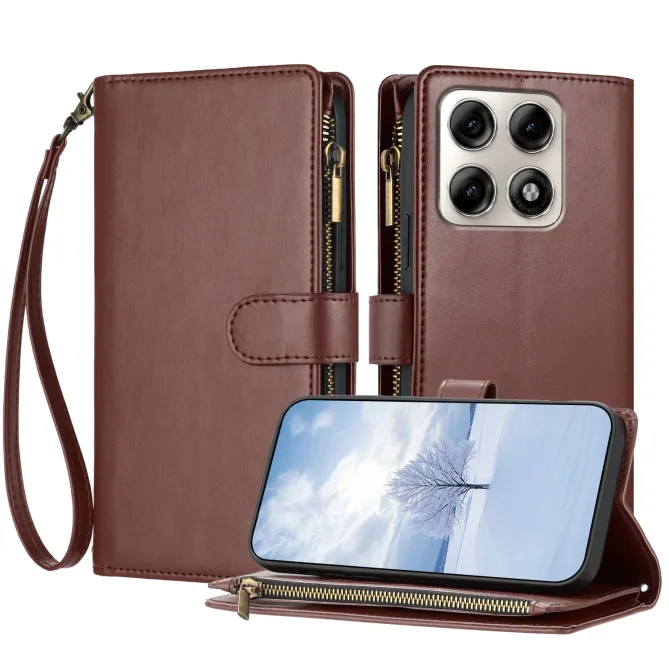 Housse Motorola Edge 70 Pro Zippée Porte-Cartes Simili Cuir