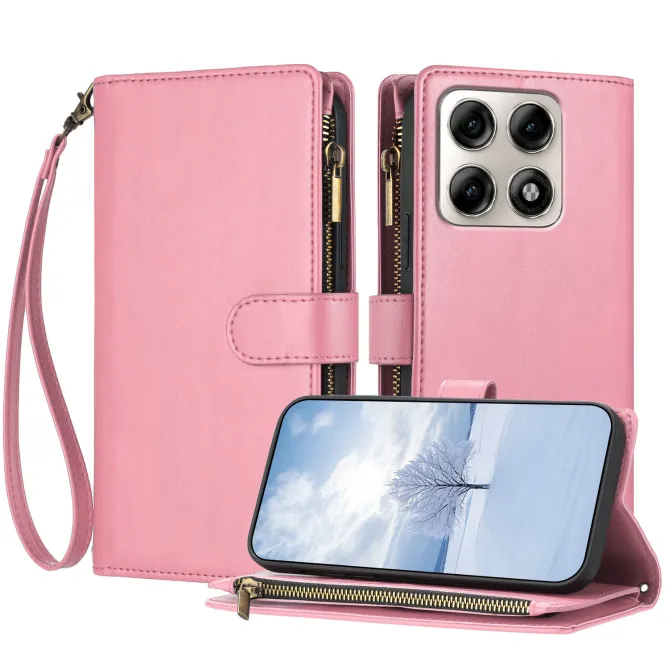 Housse Motorola Edge 70 Pro Zippée Porte-Cartes Simili Cuir