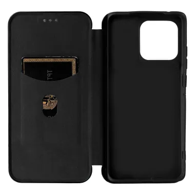 Housse Motorola Edge 70 Pro Simili Cuir Style Fibre de Carbone