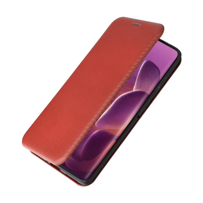 Housse Motorola Edge 70 Pro Simili Cuir Style Fibre de Carbone