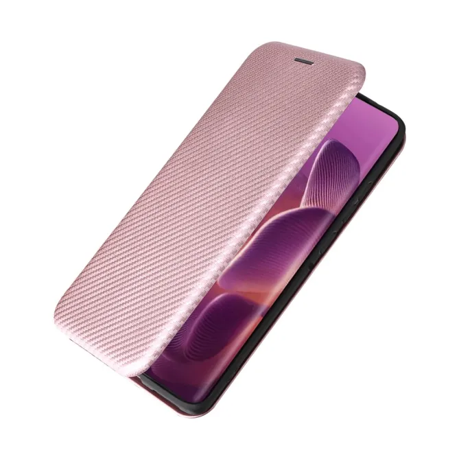 Housse Motorola Edge 70 Pro Simili Cuir Style Fibre de Carbone