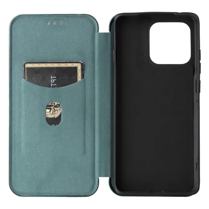 Housse Motorola Edge 70 Pro Simili Cuir Style Fibre de Carbone