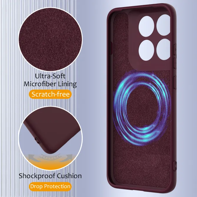 Coque Motorola Edge 70 Pro Silicone Liquide Magnétique, Lanière