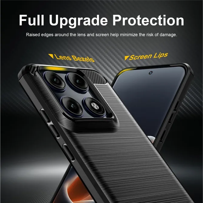 Coque Motorola Edge 70 Pro Effet Brossé Carbone