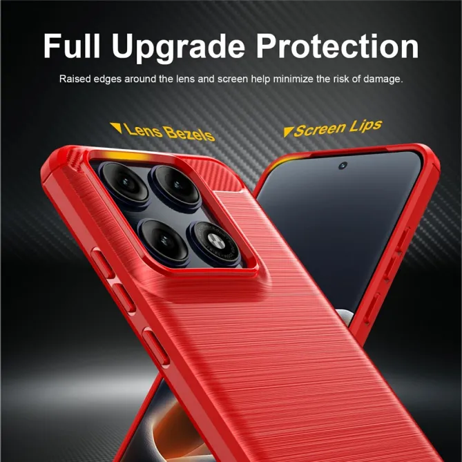 Coque Motorola Edge 70 Pro Effet Brossé Carbone